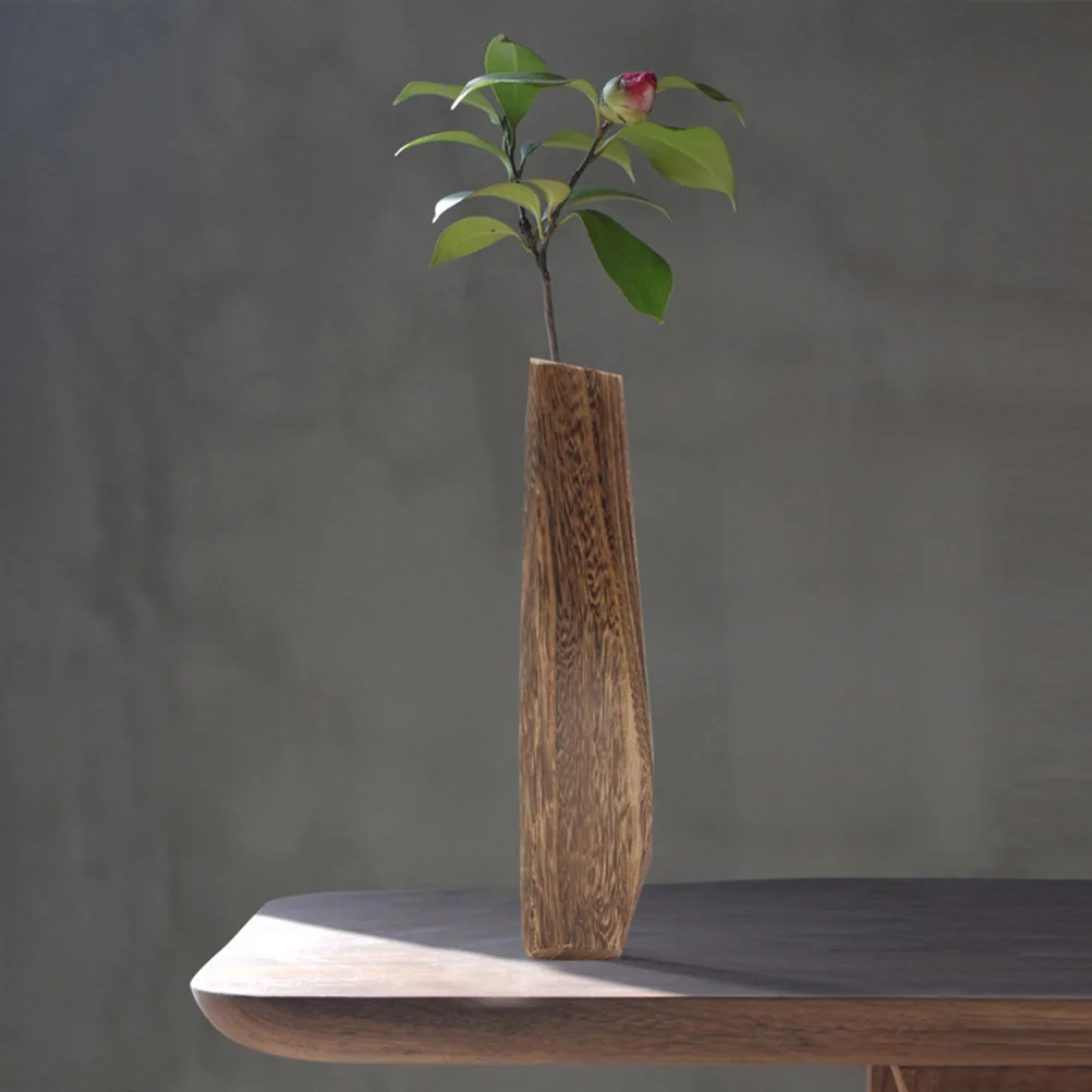 Wood Flower Vase Leakproof Pots Tall Bud Vase, Wooden Vase Decorative Flowerpot Arranging Bouquets, Connected Tube, Small
Wood Flower Vase Leakproof Pots Tall Bud Vase, Wooden Vase Decorative Flowerpot Arranging Bouquets, Connected Tube, Small