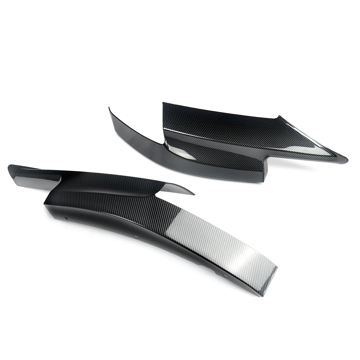 Carbon Fiber Style Front Bumper Corner Splitter Lip for BMW F10 M5 Only 2010-2016 Carbon Fiber Style Front Bumper Corner Splitter Lip for BMW F10 M5 Only 2010-2016