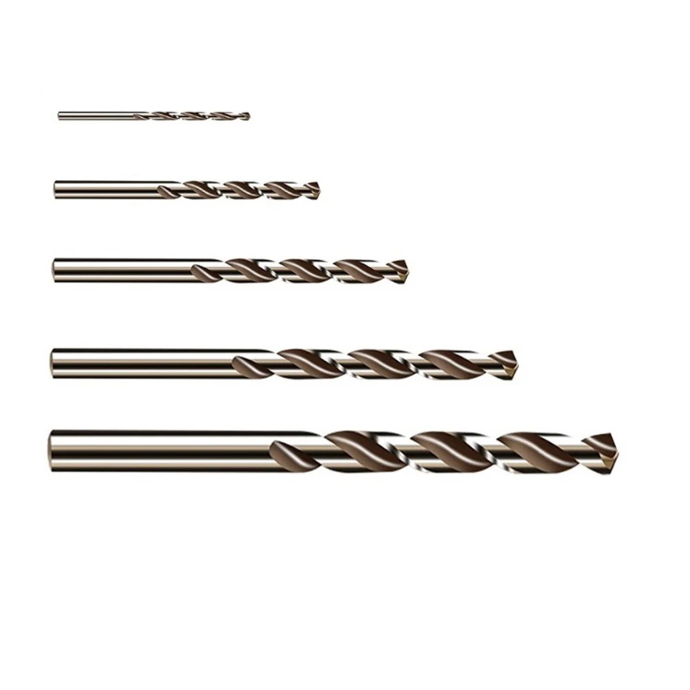 Auger Drill Bit 1/2/3/4/5mm HSS M35 Cobalt Handheld Heat Resistance Round Shank Stainless Steel Drilling Cutter
Auger Drill Bit 1/2/3/4/5mm HSS M35 Cobalt Handheld Heat Resistance Round Shank Stainless Steel Drilling Cutter