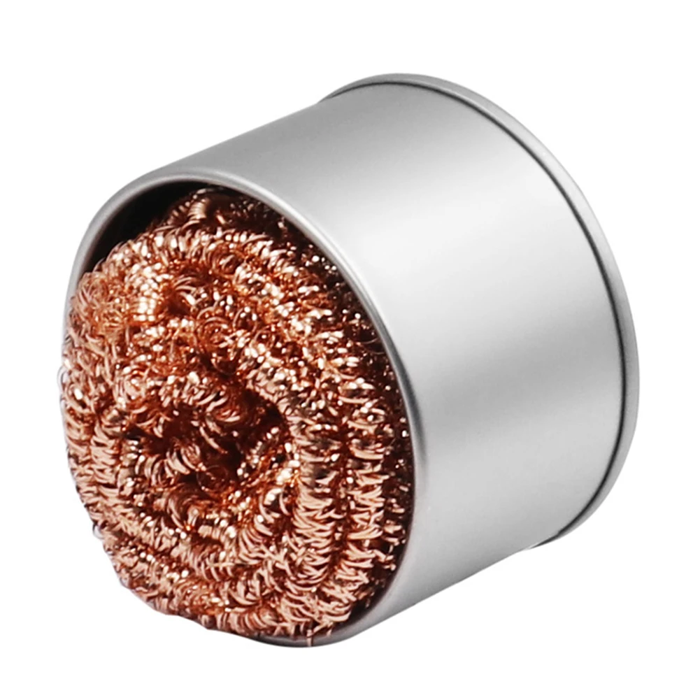 Soldering Iron Tip Cleaning Ball Desoldering Cleaner Ball W/ Box Copper Wire Mesh Filter 66*42mm Welding Equipment Parts
Soldering Iron Tip Cleaning Ball Desoldering Cleaner Ball W/ Box Copper Wire Mesh Filter 66*42mm Welding Equipment Parts