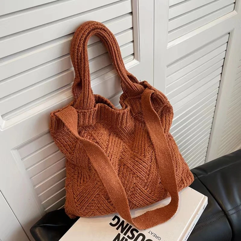 Knitting Tote Bag Women's Shoulder Bag Fashion Hollow Out Tote Ladies Female Woven Shopper Purse Lady Crossbody Handbag
Knitting Tote Bag Women's Shoulder Bag Fashion Hollow Out Tote Ladies Female Woven Shopper Purse Lady Crossbody Handbag