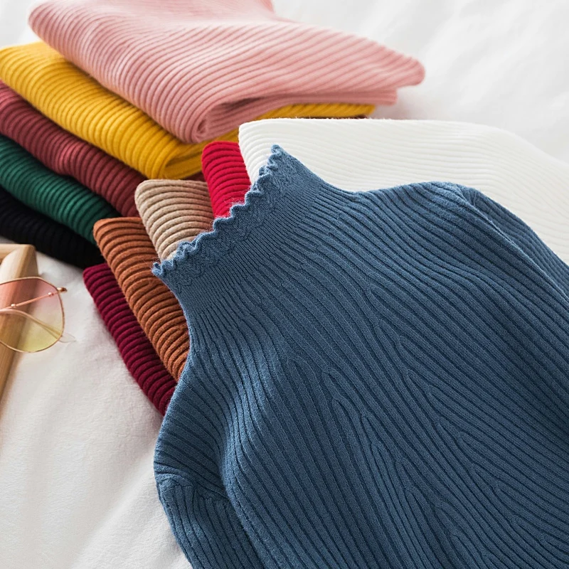 Ruffles Turtleneck Women Pullover Sweater Autumn Winter Jumper Knitted Basic Top Fashion Long Sleeve Korean Ladies Clothes 2023
Ruffles Turtleneck Women Pullover Sweater Autumn Winter Jumper Knitted Basic Top Fashion Long Sleeve Korean Ladies Clothes 2023