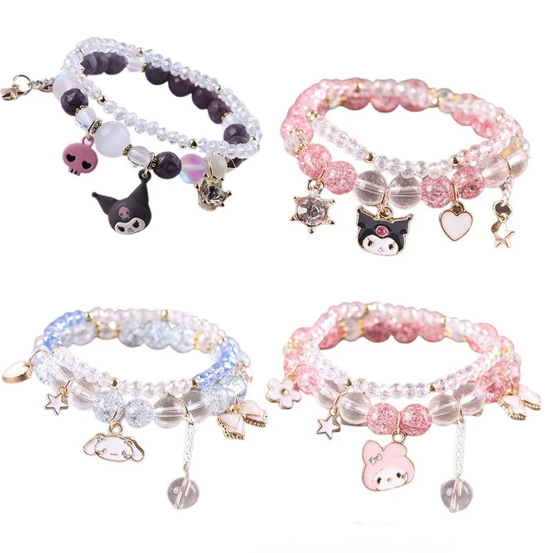 1PCS Kawaii Anime Sanrio Kuromi My Melody Bracelet Cinnamoroll Crystal Beads Bracelet Jewelry Gift Pendant Accessories
1PCS Kawaii Anime Sanrio Kuromi My Melody Bracelet Cinnamoroll Crystal Beads Bracelet Jewelry Gift Pendant Accessories