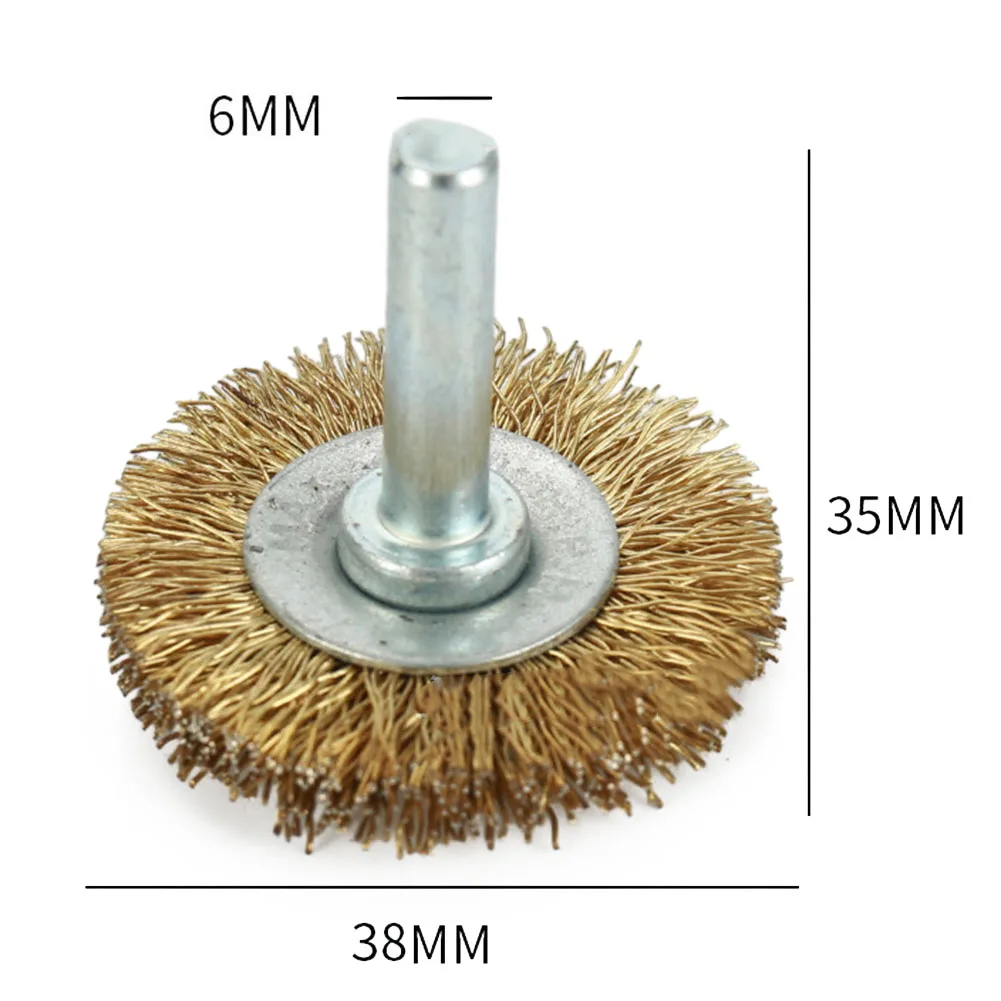 Wire Wheel Brush Heavy duty Copper Plating Stainless Steel Wire Wheel Brush 6mm Shank Suitable for Various Tasks
Wire Wheel Brush Heavy duty Copper Plating Stainless Steel Wire Wheel Brush 6mm Shank Suitable for Various Tasks