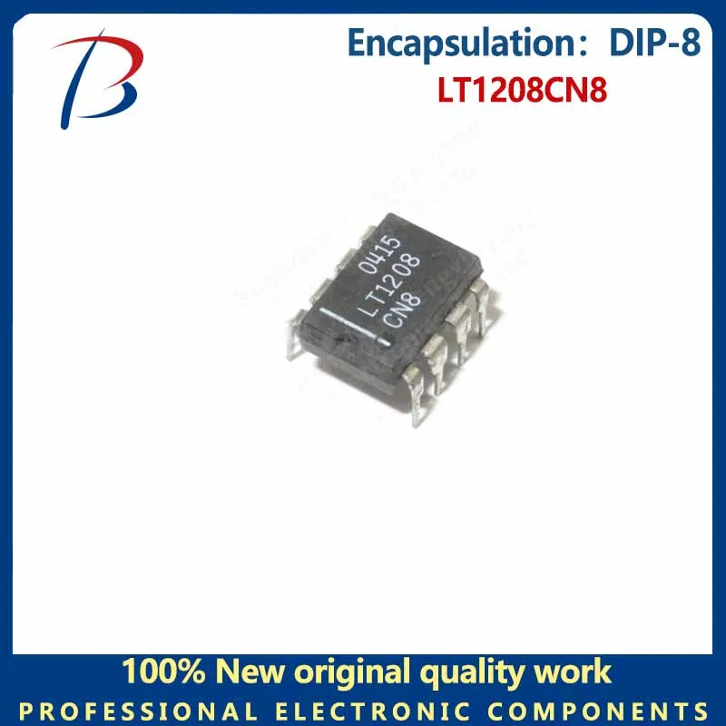 

5pcs The LT1208CN8 is packaged with a DIP-8 operational amplifier chip