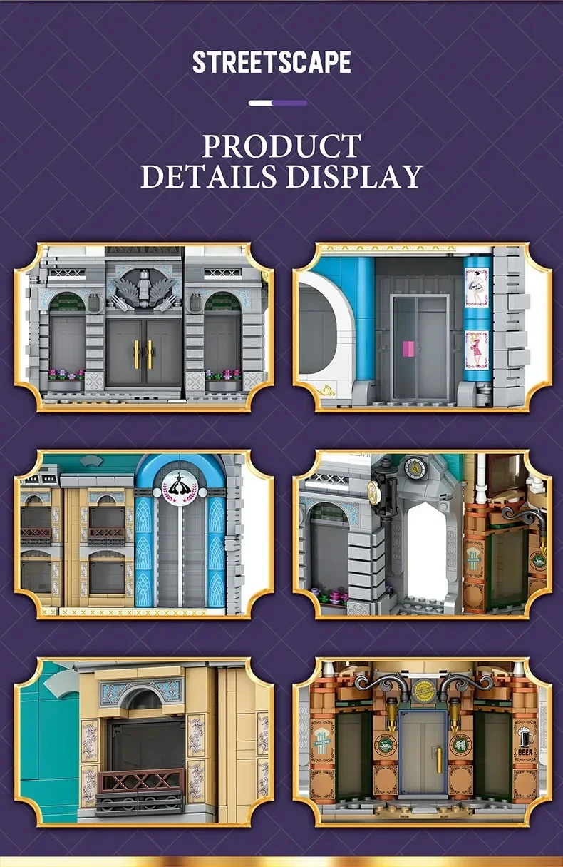 3108PCS Street View Book of Architecture Building Blocks Creative Expert City Magic World Model Bricks Toy For Children Gift MOC 3108PCS Street View Book of Architecture Building Blocks Creative Expert City Magic World Model Bricks Toy For Children Gift MOC