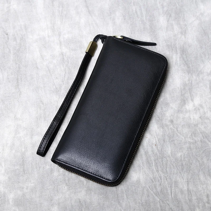 New Retro Leather Wallet Men's First Layer Cowhide Large Capacity Casual Long Zipper Clutch
New Retro Leather Wallet Men's First Layer Cowhide Large Capacity Casual Long Zipper Clutch