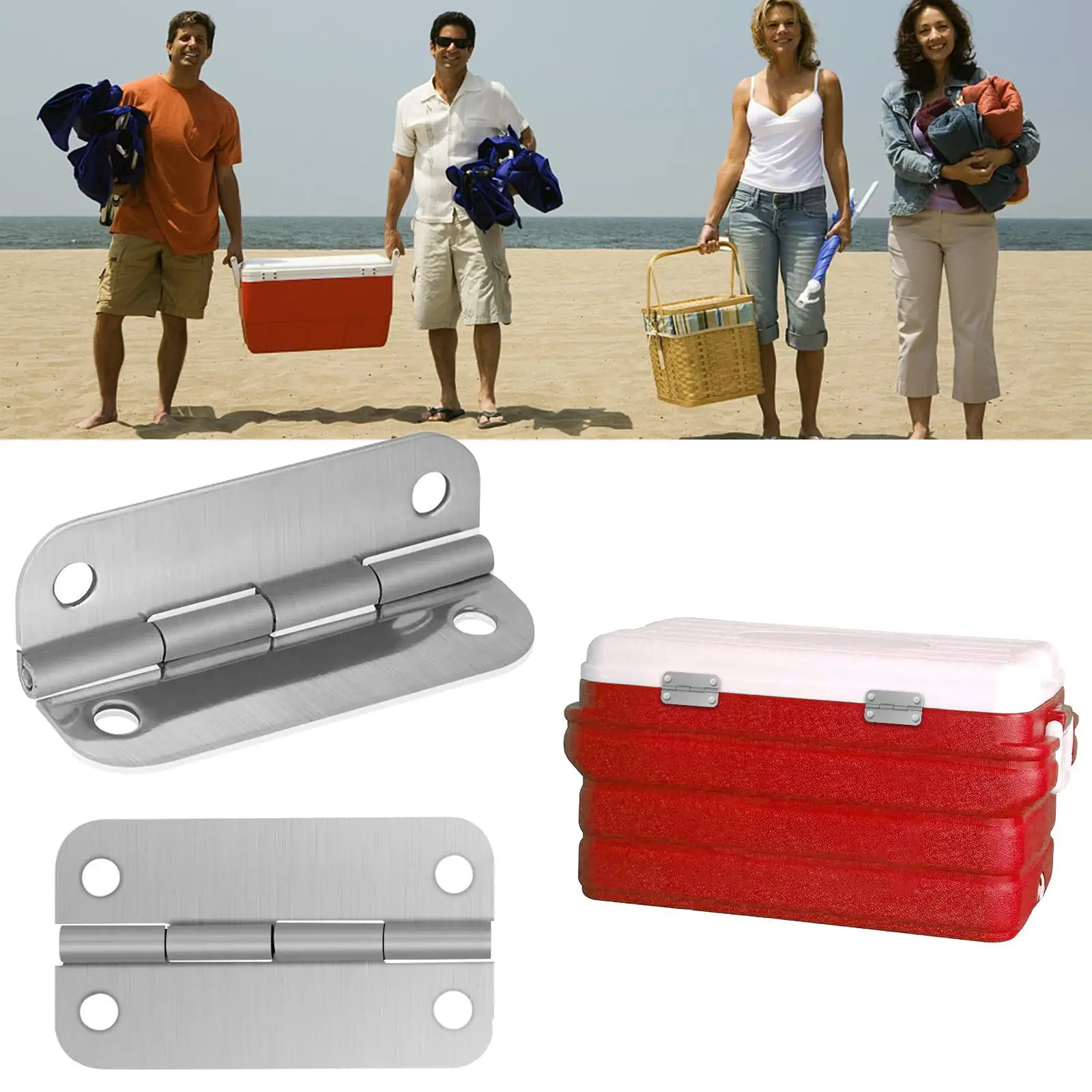 4Pack Cooler Stainless Steel Hinges Replacement With Screws For Igloo Ice Chests 2.4x1.3in Stainless Steel Outdoor Camping Tools
4Pack Cooler Stainless Steel Hinges Replacement With Screws For Igloo Ice Chests 2.4x1.3in Stainless Steel Outdoor Camping Tools