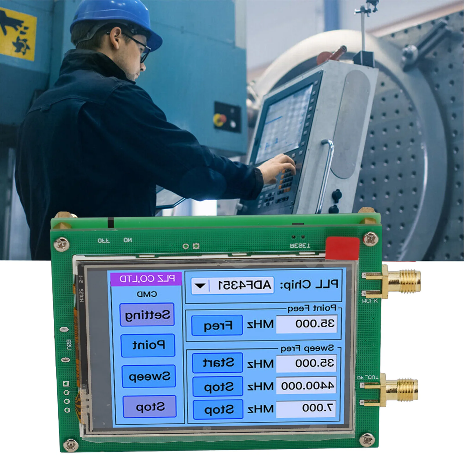 RF Signal Generator Touch Screen ADF4351 35M-4.4G PLL Sweep Frequency Generator Business Industrial Accessories
RF Signal Generator Touch Screen ADF4351 35M-4.4G PLL Sweep Frequency Generator Business Industrial Accessories