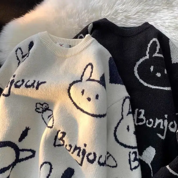 Korean style soft breast sweater for women in autumn and winter niche cute loose lazy style sweater design rabbit sweater tops
Korean style soft breast sweater for women in autumn and winter niche cute loose lazy style sweater design rabbit sweater tops