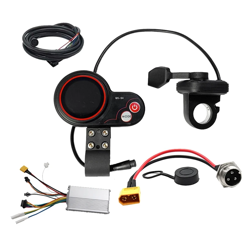 QS-S4 72V Thumb Throttle LCD Display Meter Kit+48V 800W Controller Only Only For Zero 11X Electric Scooter 6PIN Display 1 Set
QS-S4 72V Thumb Throttle LCD Display Meter Kit+48V 800W Controller Only Only For Zero 11X Electric Scooter 6PIN Display 1 Set