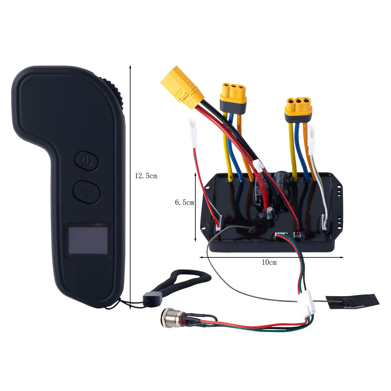

60A FOC ESC(Electronics Speed Controller) & Remote Controller Combo for Electric Skateboards W/ Self Learning Motor Specs