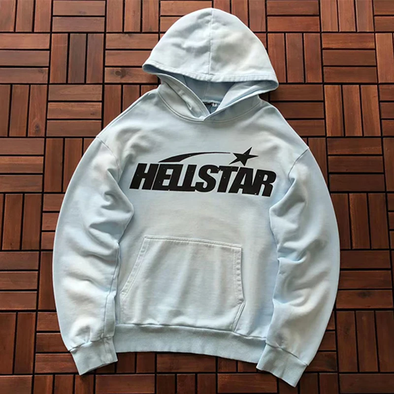 23FW Fashion Hellstar Hooded Sweatshirts Men Women Top Quality Letter Printed Logo Casual Terry Pocket Sky Blue Pullover Hoodies
23FW Fashion Hellstar Hooded Sweatshirts Men Women Top Quality Letter Printed Logo Casual Terry Pocket Sky Blue Pullover Hoodies