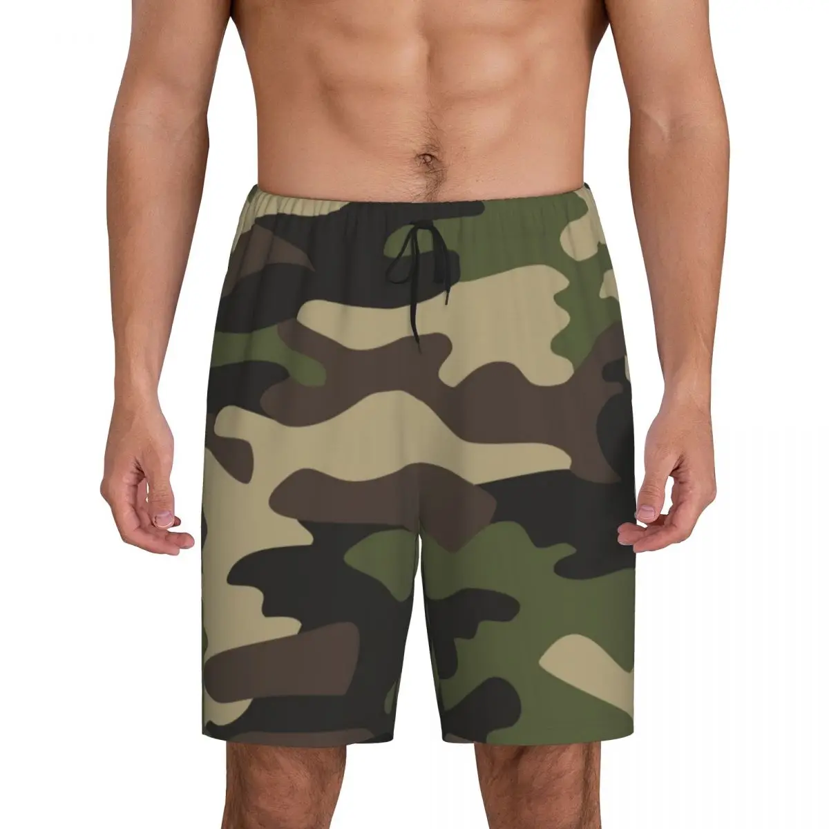 Custom Printed Men Green Brown Camouflage Pajama Bottoms Jungle Camo Sleepwear Pjs Sleep Shorts with Pockets
Custom Printed Men Green Brown Camouflage Pajama Bottoms Jungle Camo Sleepwear Pjs Sleep Shorts with Pockets
