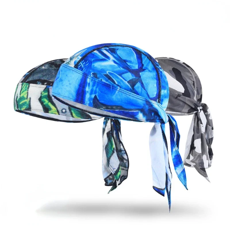 

Camouflage Headband Bandana Handkerchief Head Man Pirate Hat Cycling Hood Sun Protection Sports Breathable Printed Headscarf