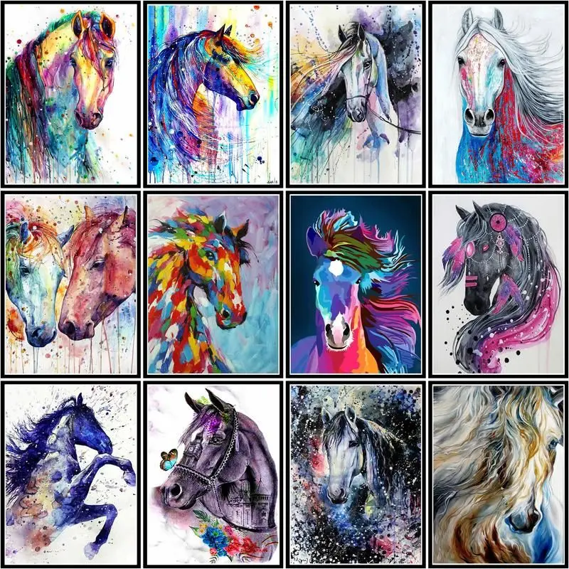 CHENISTORY Diy Painting By Number Colored Horse Drawing On Canvas Gift Pictures By Numbers Animal Kits HandPaints Art Decor
CHENISTORY Diy Painting By Number Colored Horse Drawing On Canvas Gift Pictures By Numbers Animal Kits HandPaints Art Decor