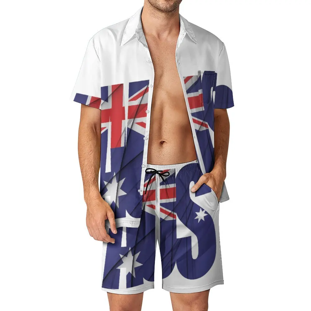 2 шт., Мужской пляжный костюм с австралийским флагом
2 шт., Мужской пляжный костюм с австралийским флагом
