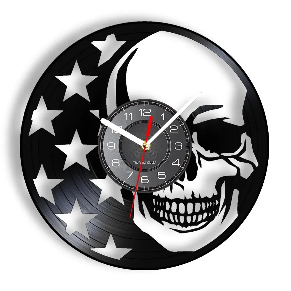 Skull USA Flag Decorative Wall Clock Skeleton Gothic Horror Decor United States of America Hanging Gothic Mohican Skull Watches
Skull USA Flag Decorative Wall Clock Skeleton Gothic Horror Decor United States of America Hanging Gothic Mohican Skull Watches