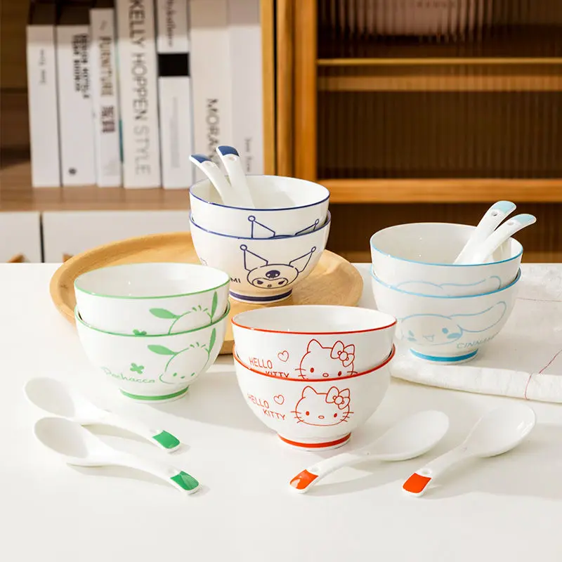 Hello Kitty Cinnamoroll Anime Kawaii Sanrio Ceramic Ins Bowl Plate Cute Cartoon Kuromi Tableware Lovely Gifts for Kids
Hello Kitty Cinnamoroll Anime Kawaii Sanrio Ceramic Ins Bowl Plate Cute Cartoon Kuromi Tableware Lovely Gifts for Kids