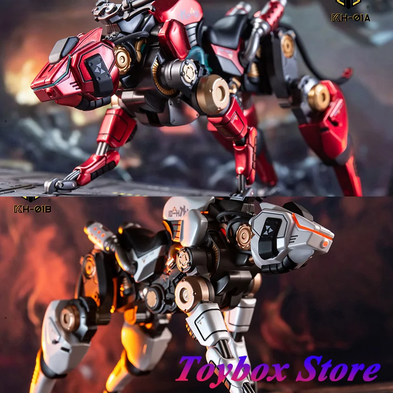 

86Toys 1/12 Red White Mechanical Wolf Mount Delicate Mini Battlefield Mech Model 6" Full Set Toys For Mobile Suit Girl Decors