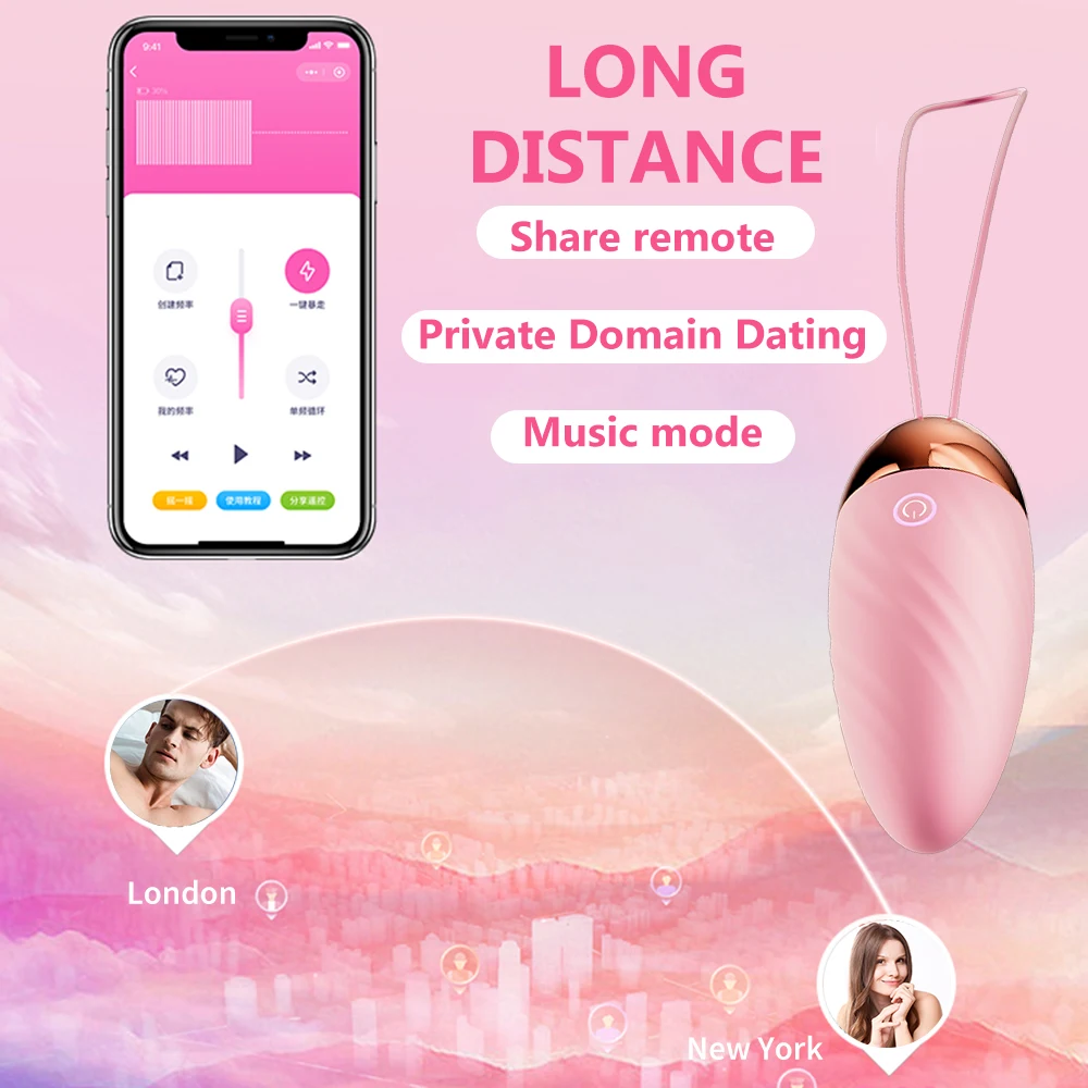 Bluetooth App Mini Bullet Vibrator for Women Clit Stimulator Wireless Remote Pantie Vibrating Love Egg Female Sex Toy for Adults Bluetooth App Mini Bullet Vibrator for Women Clit Stimulator Wireless Remote Pantie Vibrating Love Egg Female Sex Toy for Adults