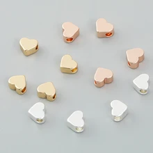 10pcs/lot 7x6mm Metal Heart Shape Beads for Jewelry Making Charms Loose Spacer Bead Diy Bracelets Necklaces Accessories Supplies 
10pcs/lot 7x6mm Metal Heart Shape Beads for Jewelry Making Charms Loose Spacer Bead Diy Bracelets Necklaces Accessories Supplies