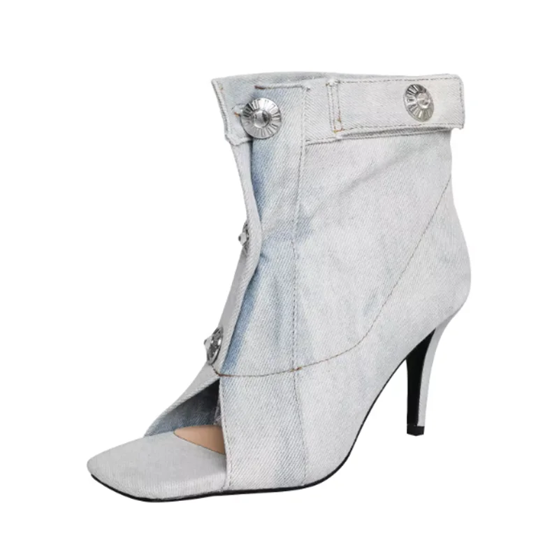 Brand New Thin Super High Heels Shoes Pumps Cowboy Button Women Ankle Boot High Top Square Head Fish Mouth Boots Female
Brand New Thin Super High Heels Shoes Pumps Cowboy Button Women Ankle Boot High Top Square Head Fish Mouth Boots Female