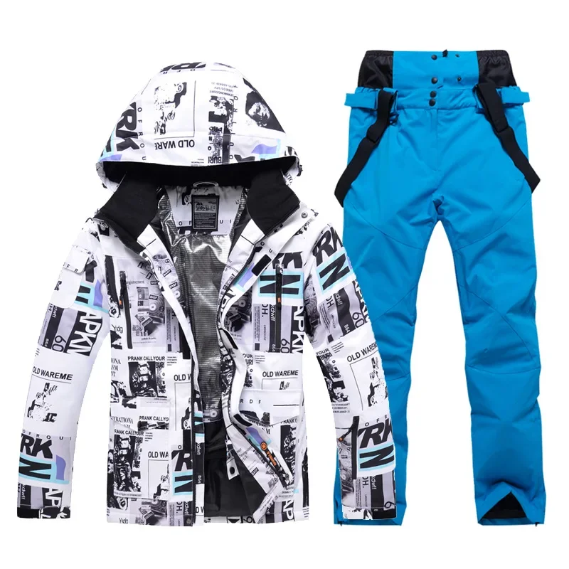 

Новинка 2023, лыжный комплект унисекс, куртка, новая зимняя ветрозащитная Водонепроницаемая дышащая теплая лыжная одежда, зимняя куртка для сноуборда на-30 градусов