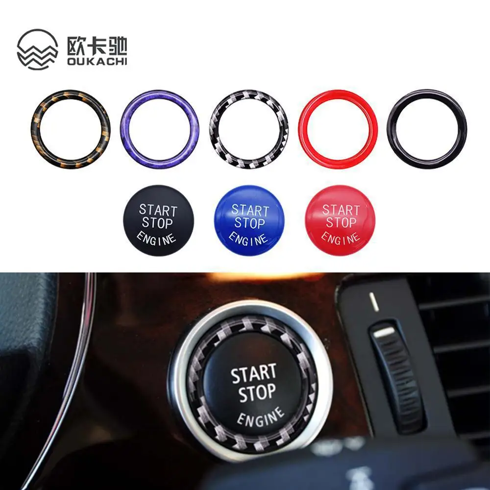 

For BMW E Series Car Start Engine Ignition Stop Push Button Switch Cap Key Cover Replacement 3 X1 X5 X6 E70 E71 E90 E89 E84 E60