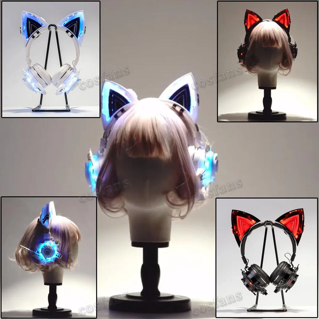 PUNK Luminous Ears Headphone Cosplay Prop Technological Punk Headset Mask Halloween Carnival Fancy Party Cosplay Props Gifts
PUNK Luminous Ears Headphone Cosplay Prop Technological Punk Headset Mask Halloween Carnival Fancy Party Cosplay Props Gifts