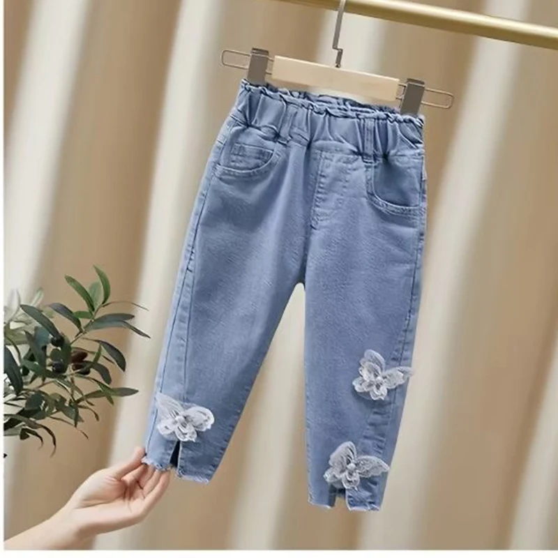 Kids Baby Girls Jeans Trousers Toddler Korean Fashionable Girls' Elastic Casual Infant Pants Children 1 2 3 4 5 6 7 Years
Kids Baby Girls Jeans Trousers Toddler Korean Fashionable Girls' Elastic Casual Infant Pants Children 1 2 3 4 5 6 7 Years