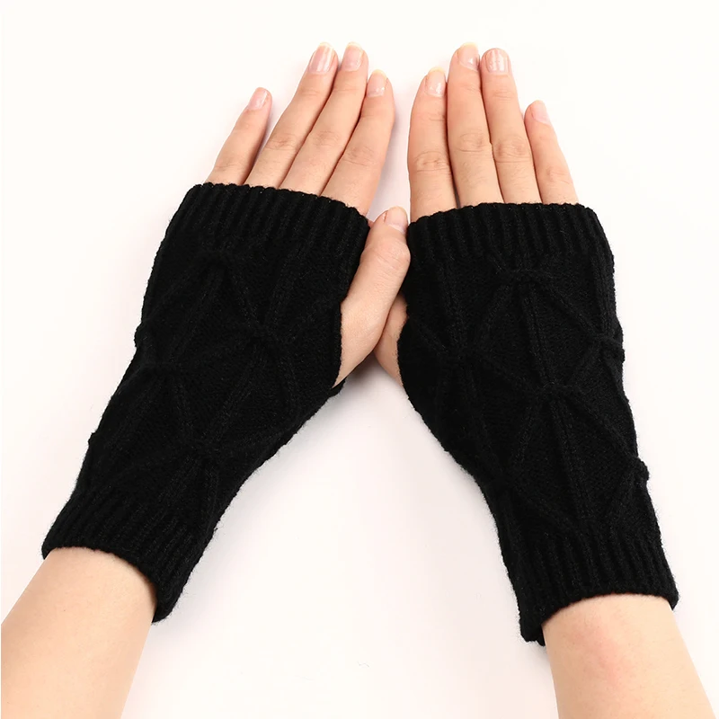 Tanie Damskie krótkie ramię rękawy okładka ciepłe zimowe rękawy rękawiczki z sklep