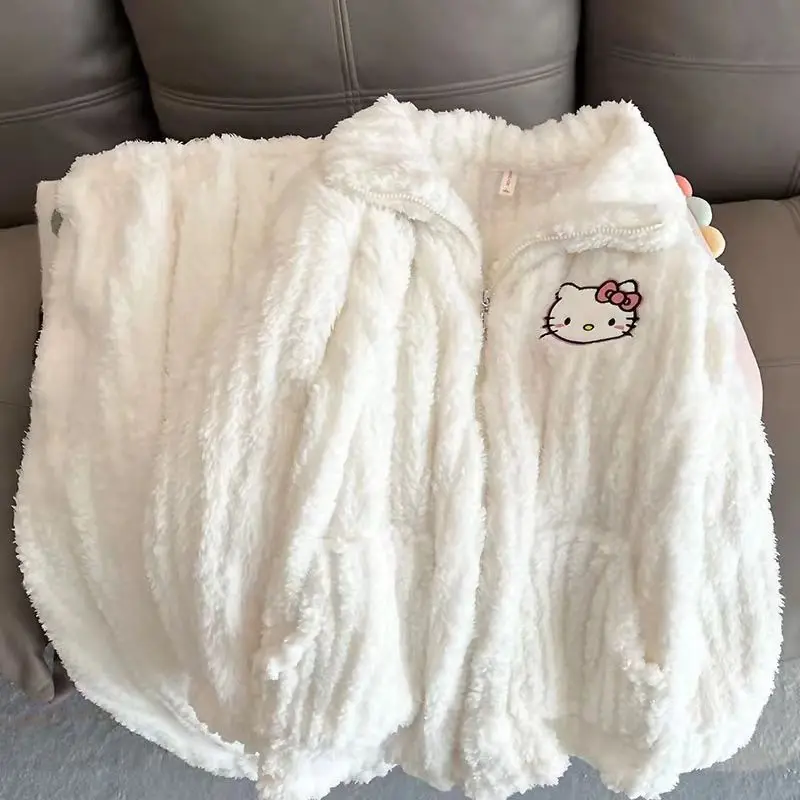 Sanrioed Winter Pajama Set Hellokittys Pochacco Women Clothes Thicken Warm Pyjamas Cartoon Coral Fleece Kawaii White Night Wears
Sanrioed Winter Pajama Set Hellokittys Pochacco Women Clothes Thicken Warm Pyjamas Cartoon Coral Fleece Kawaii White Night Wears