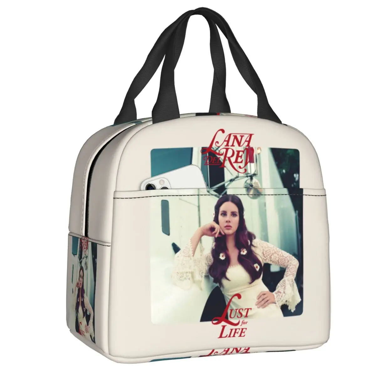 Lana Del Rey Insulated Lunch Bag for Women Portable Cooler Thermal Lunch Tote Office Picnic Travel
Lana Del Rey Insulated Lunch Bag for Women Portable Cooler Thermal Lunch Tote Office Picnic Travel
