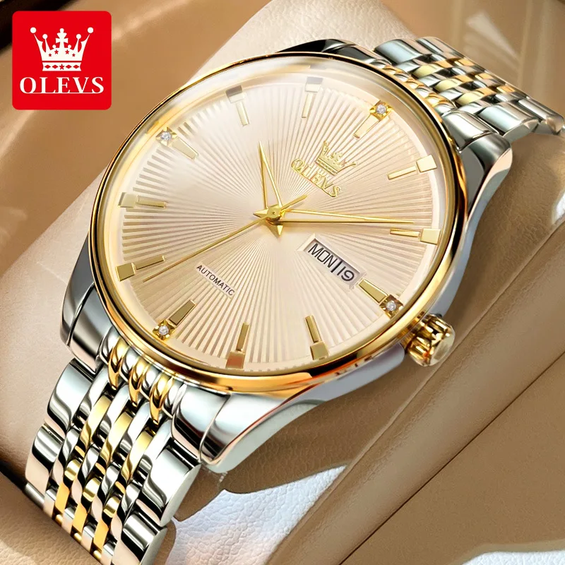2023 New OLEVS Original Luxury Men's Watches Mechanical Automatic Watch Calendar Stainless Steel Wrist Watches For Men 6653
2023 New OLEVS Original Luxury Men's Watches Mechanical Automatic Watch Calendar Stainless Steel Wrist Watches For Men 6653