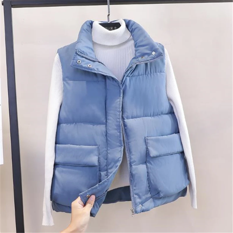 

Woman Spring Hot Sale Down Waistcoat Female Hot Sale Thicken Down Vests Lady Winter Warm Abajo Chaqueta Women Warm Doudoune