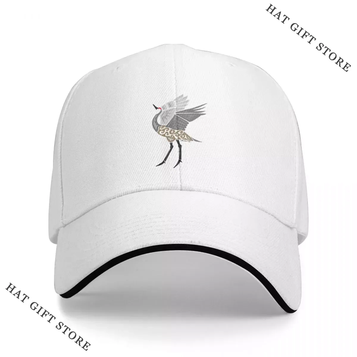 

Best Dancing Sandhill Crane Tribal Design - Colored Cap Baseball Cap Ball Cap Rugby Hat For Women Men's