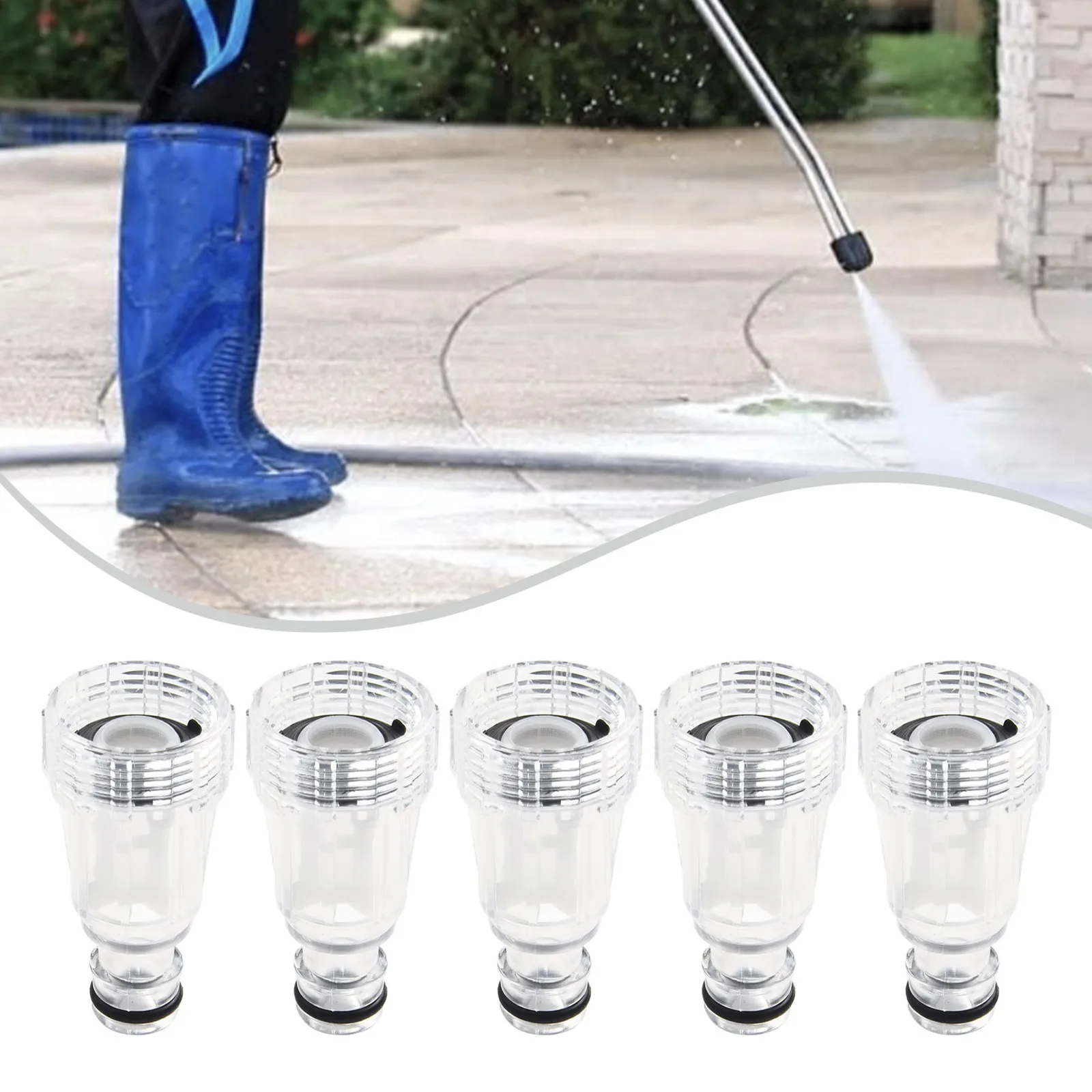 Plastic Water Inlet Filter Pressure washer Transparent plastic Replacement tool 5pcs Accessories High pressure washer New
Plastic Water Inlet Filter Pressure washer Transparent plastic Replacement tool 5pcs Accessories High pressure washer New