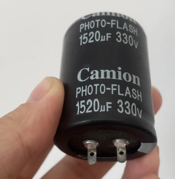 

1pc 330v 1520uf photo flash capacitor 35*45mm