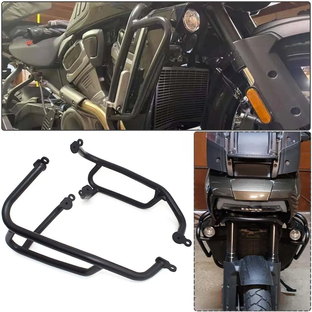 New Motorcycle Accessory Black Front Engine Guard Highway Crash Bar Fits Harley Pan America RA1250 and RA1250S models 2021 2022
New Motorcycle Accessory Black Front Engine Guard Highway Crash Bar Fits Harley Pan America RA1250 and RA1250S models 2021 2022