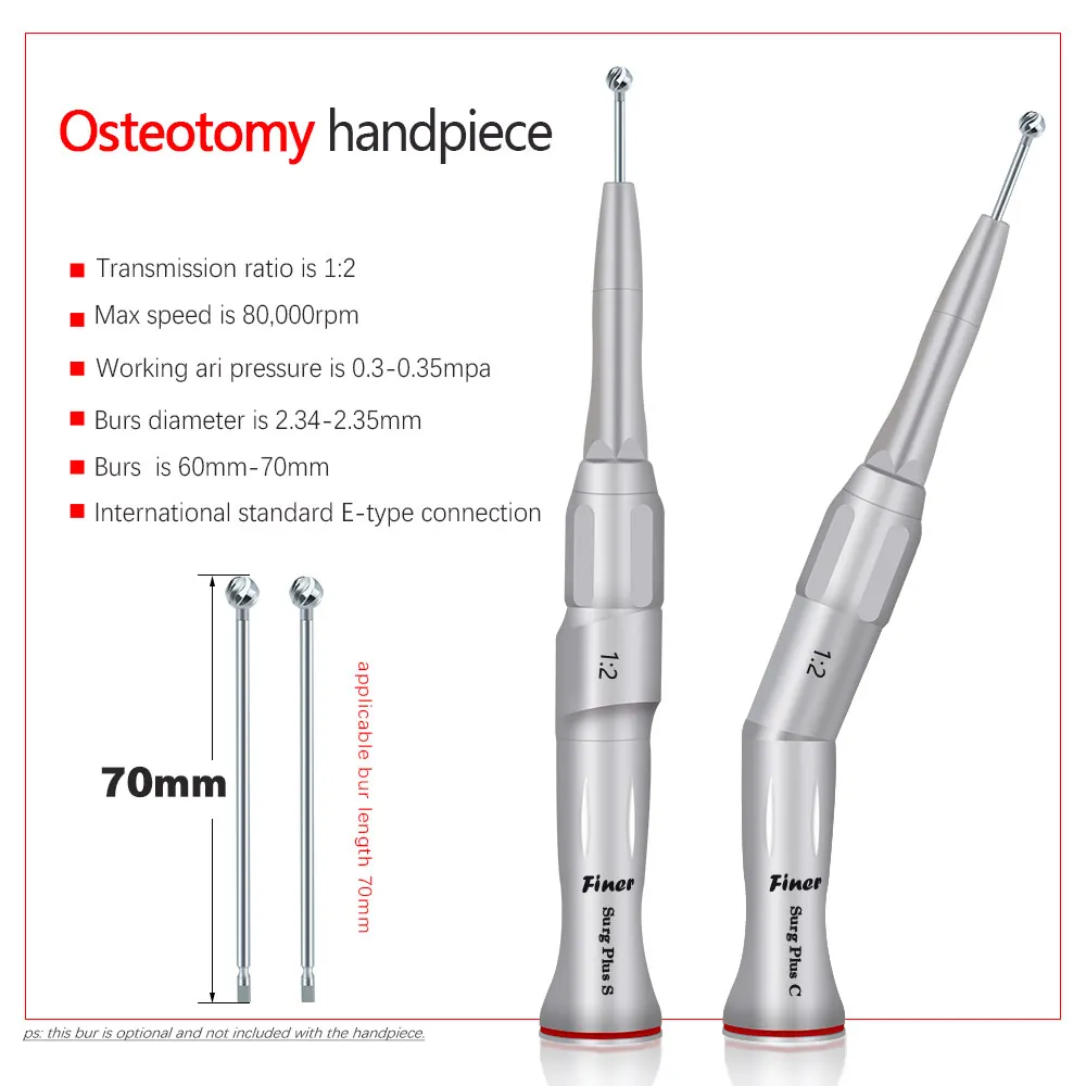 

Dental Osteotomy Handpiece Surgical 20 Degree Hand Piece Bone Collecting Sinus Lifting ENT Lumbar Surgery Dental Instruments