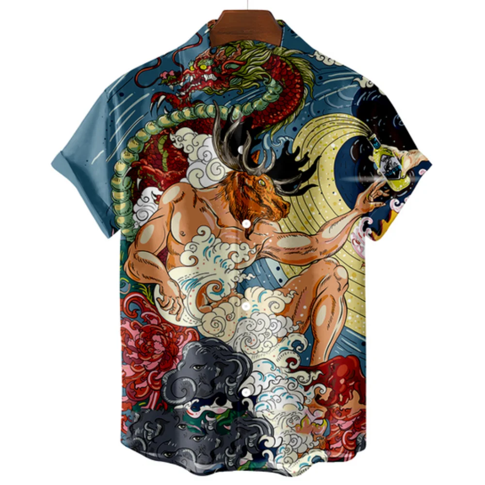 Japanese Men's Shirt Fashion Harajuku Short Sleeve Shirt For Men Y2k Male Clothing Streetwear Lapel T-shirt Casual Button Blouse 
Japanese Men's Shirt Fashion Harajuku Short Sleeve Shirt For Men Y2k Male Clothing Streetwear Lapel T-shirt Casual Button Blouse