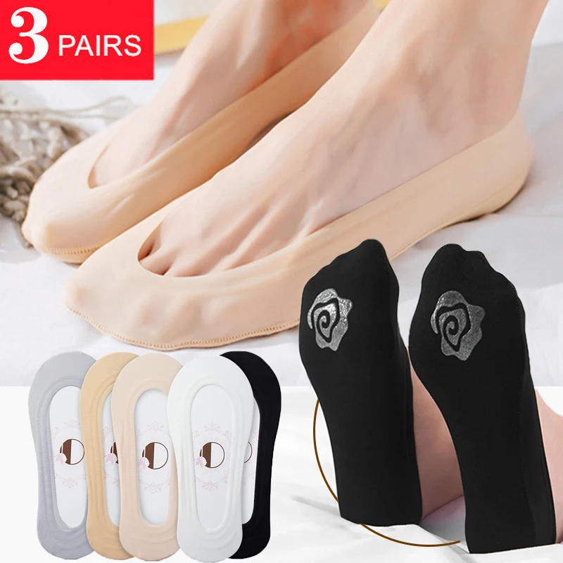 3Pairs Slipper Silicone Non-slip Ice Silk Socks Women Seamless Invisible Thin Low Ankle Boat Socks Female Sexy Transparent Socks
3Pairs Slipper Silicone Non-slip Ice Silk Socks Women Seamless Invisible Thin Low Ankle Boat Socks Female Sexy Transparent Socks
