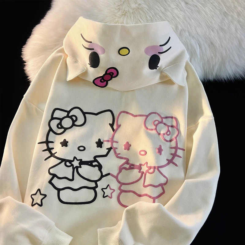 Новинка Sanrio Kawaii Hello Kitty милый мультяшный свитер с капюшоном женский осенне-зимний свободный студенческий Кардиган Куртка подарок на день рождения
Новинка Sanrio Kawaii Hello Kitty милый мультяшный свитер с капюшоном женский осенне-зимний свободный студенческий Кардиган Куртка подарок на день рождения