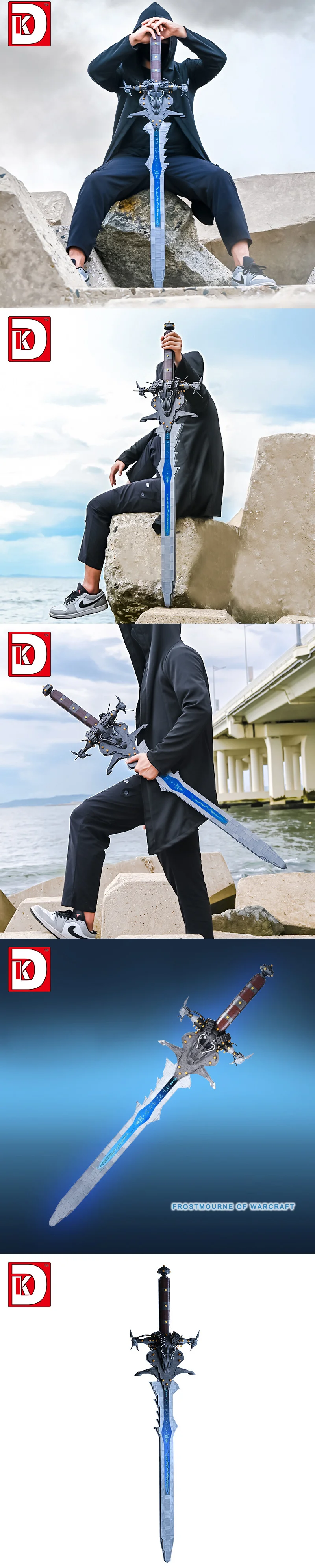 2349PCS MOC Frostmourne Building Blocks Lich King Arthas Death Knight Sword Model Brick Puzzle Toys Gift for Adults Kids Boy 2349PCS MOC Frostmourne Building Blocks Lich King Arthas Death Knight Sword Model Brick Puzzle Toys Gift for Adults Kids Boy