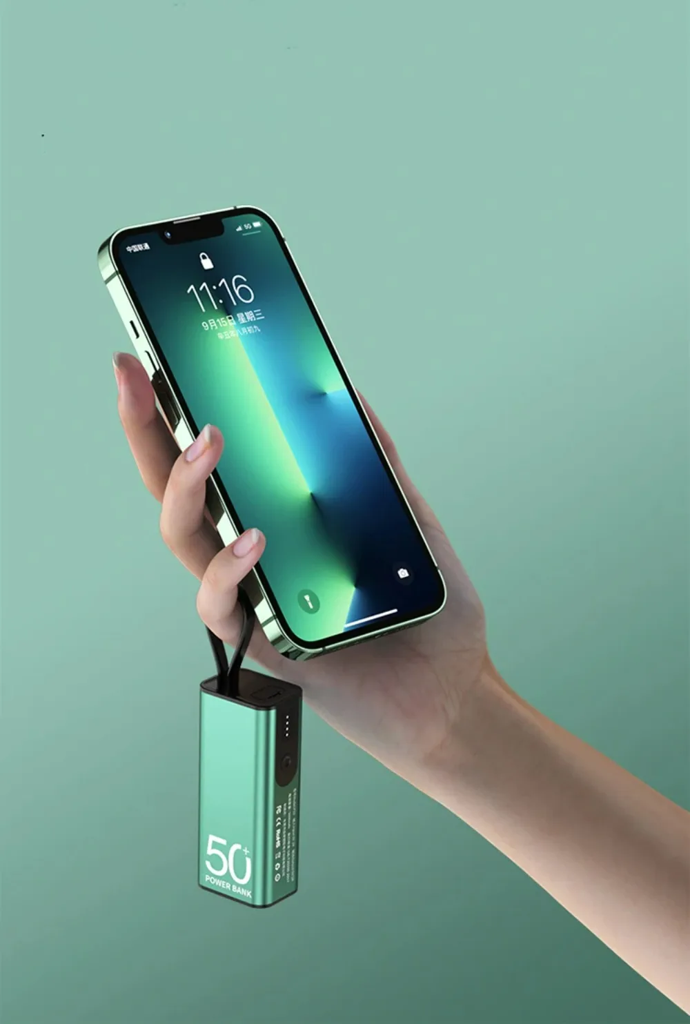 Flashlight Lighting Phone Power Bank 5000mAh Portable Mini Fast Charging Charger Large Capacity Power Banks with Built-in Cables 6 Mallzona S798f497e0a6c422090919185c1046829k Flashlight Lighting Phone Power Bank 5000mAh Portable Mini Fast Charging Charger Large Capacity Power Banks with Built-in Cables Mallzona