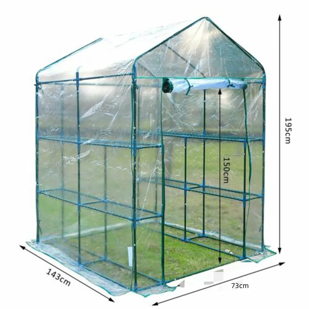 PVC Plant Greenhouse Cover Warm Garden Tier Household Waterproof Anti-UV Protect Garden Outdoor Plants Only Cover Without Frame
PVC Plant Greenhouse Cover Warm Garden Tier Household Waterproof Anti-UV Protect Garden Outdoor Plants Only Cover Without Frame