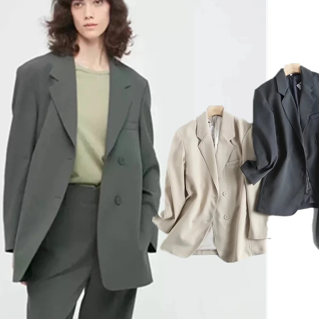 Elmsk England Style Fashion Simple Office Lady Loose Single Breasted Boyfriend Casual Blazers Women Jacket Tops
Elmsk England Style Fashion Simple Office Lady Loose Single Breasted Boyfriend Casual Blazers Women Jacket Tops