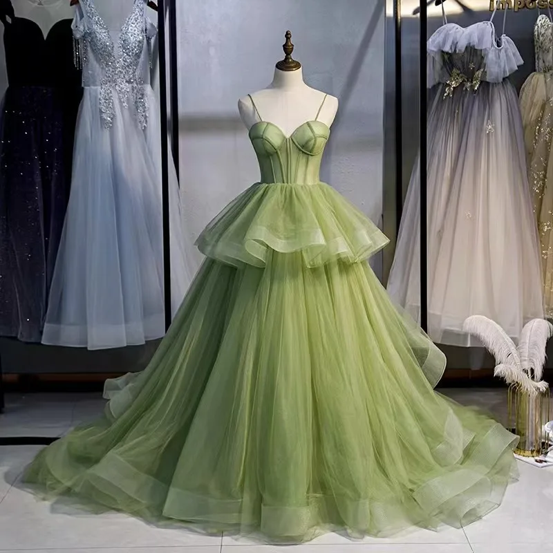 Милое зеленое платье Quinceanera, элегантное платье с оборками на тонких бретельках, винтажное платье для выпускного вечера, зима 2024
Милое зеленое платье Quinceanera, элегантное платье с оборками на тонких бретельках, винтажное платье для выпускного вечера, зима 2024