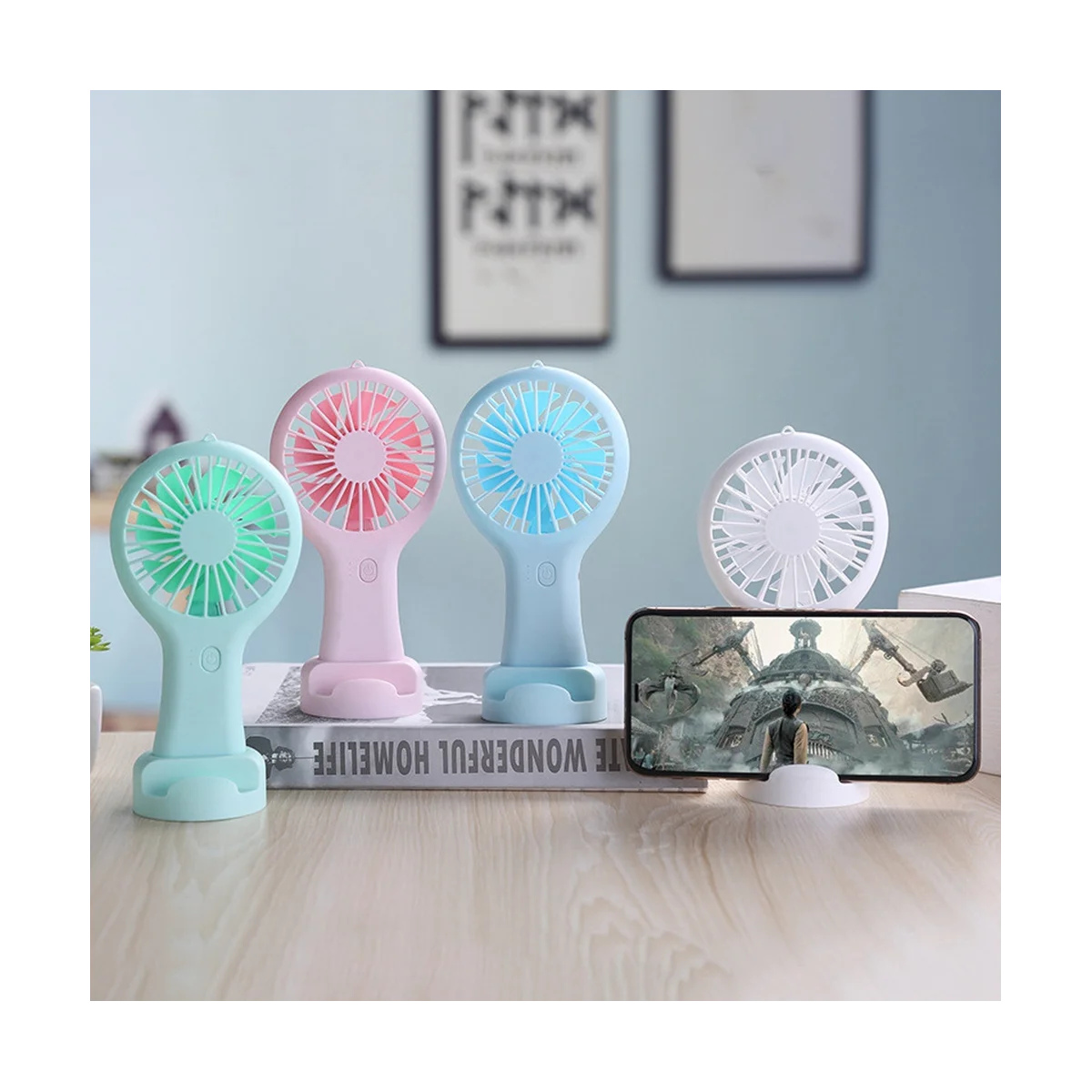 Handheld Mini Fan Portable USB Charging Convenient Small Fans Catapult Pocket Hand- Fan with Base Outdoor Fan-Green
Handheld Mini Fan Portable USB Charging Convenient Small Fans Catapult Pocket Hand- Fan with Base Outdoor Fan-Green